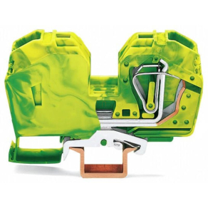   2 vezetékes földelő sorkapocs, zöld/sárga, Wago, 285-637