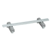 Wago 790-115 tartósín 2 földelőlábbal, a rögzítősínnel párhuzamos kivitel, 125 mm hosszú, Cu 10 x 3 mm, szürke