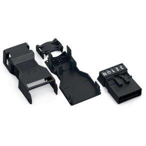 Wago 890-115 WINSTA® MINI dugó tehermentesítő házzal, 5 pólusú, A kódolású, 1,5 mm², IP40, fekete