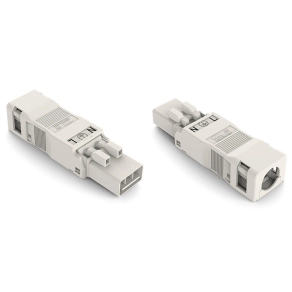 Wago 890-133 WINSTA® MINI dugó tehermentesítő házzal, 3 pólusú, A kódolású, 1,5 mm², IP40, fehér