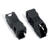 Wago 890-502 WINSTA MINI tehermentesítő ház, 2 pólusú, reteszelőkapoccsal, 1 kábelhez, 3,8–8,2 mm kábelátmérőhöz, fekete