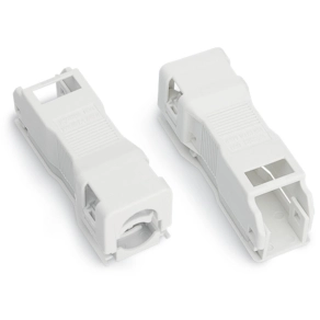 Wago 890-512 WINSTA MINI tehermentesítő ház, 2 pólusú, reteszelőkapoccsal, 1 kábelhez, 3,8–8,2 mm kábelátmérőhöz, fehér