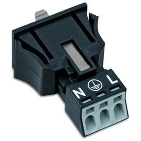 Wago 890-713 WINSTA® MINI bepattintható dugó, 3 pólusú, A kódolású, 1,5 mm², fekete