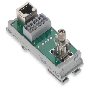 Wago 289-178 RJ-45 interfészmodul, Cat. 5, tápsínérintkezőkkel, NYÁK-sorkapoccsal, árnyékolt csatlakozással és árnyékolásrögzítő kengyellel, 1,5 mm²