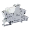 Wago 788-404 relémodul aranyozott érintkezőkkel, 24 V DC, 1 váltóérintkező, 16 A tartós határáram, piros állapotjelzés, 15 mm széles, 2,5 mm², szürke