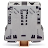 Wago 285-150 2 vezetékes nagyáramú átmenő sorkapocs, 50 mm², oldalsó jelölőnyílásokkal, csak DIN 35 x 15 sínre, POWER CAGE CLAMP, szürke