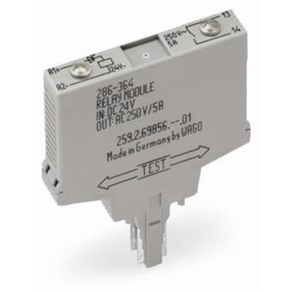 WAGO 286-364 Rel24VDC, szürke