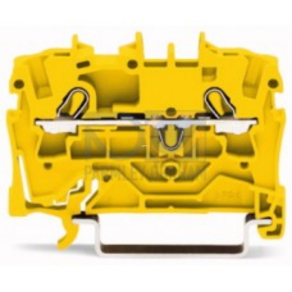   Wago TopJob_S 0,5 - 4 mm2, sárga, átmenő sorkapocs (2004-1206)