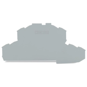 Wago 2002-2491 vég- és válaszlap, 0,8 mm vastag, szürke