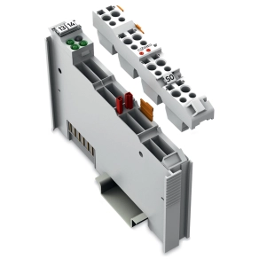 Wago 753-653 RS-485 soros interfészmodul, 9600 baud, paritás nélkül, 8 adatbit és 1 stopbit, full-duplex