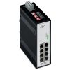 Wago 852-102 ipari Ethernet switch, 8 port, 10/100Base-TX, redundáns 9–48 V DC tápellátás, fekete