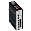 Wago 852-103 ipari Ethernet switch, 8 port 10/100Base-TX, 2 SFP-hely 100Base-FX, redundáns 9–48 V DC tápellátás, fekete