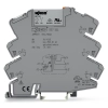 Wago 857-364 relémodul aranyozott érintkezőkkel, 24 V AC/DC, 1 váltóérintkező, 6 A tartós határáram, sárga állapotjelzés, 6 mm széles