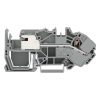 Wago 2016-7711 1 vezetékes bontható teljesítményelosztó sorkapocs, 16 mm², Push-in CAGE CLAMP, szürke