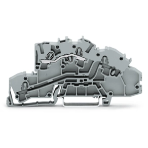 Wago 2003-7650 többemeletes installációs sorkapocs, 2,5 mm², L, működtetőnyílással, Push-in CAGE CLAMP®, szürke
