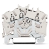 Wago 2002-6308 3 vezetékes árnyékoló sorkapocs, 2,5 mm², oldalsó és középső jelölés, DIN 35 x 15 és DIN 35 x 7,5 sínhez, Push-in CAGE CLAMP®, fehér