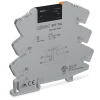 Wago 857-704 szilárdtestrelé-modul, 24 V DC bemenet, 0–48 V DC kimenet, 0,1 A tartós határáram, sárga állapotjelzés, 6 mm széles, szürke