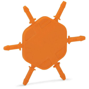   WAGO 2020-100 Kódolóláb-tartó, 6 kódoló lábbalanyacsatlakozók kódolásához dugaszolható sorkapcsoknak, narancssárga