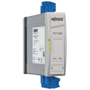 Wago 787-885 redundanciamodul, 2 × 24 V DC / 20 A bemenet, 24 V DC / 40 A kimenet, kommunikációs képesség, 10 mm²