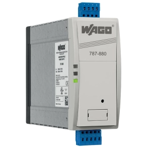 Wago 787-880 kapacitív puffermodul, 24 V DC bemenet és kimenet, 10 A kimeneti áram, 0,06–7,2 s pufferidő, kommunikációs képesség, 2,5 mm²