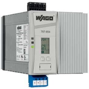 Wago 787-854 Pro kapcsolóüzemű tápegység, 3 fázisú, 24 V DC, 40 A, TopBoost és PowerBoost, LineMonitor feszültségfelügyelet, RS-232, DC OK jelzés, 2,5 mm²