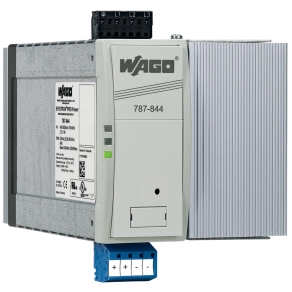Wago 787-844 Pro kapcsolóüzemű tápegység, 3 fázisú, 24 V DC, 40 A, TopBoost és PowerBoost, DC OK kontaktus, 2,5 mm²