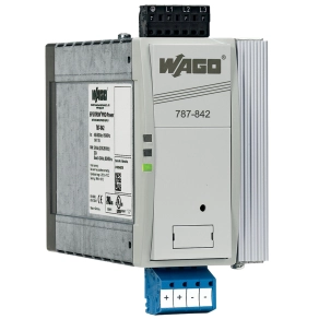 Wago 787-842 Pro kapcsolóüzemű tápegység, 3 fázisú, 24 V DC, 20 A, TopBoost és PowerBoost, DC OK kontaktus, 2,5 mm²