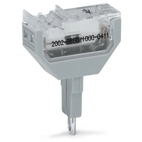 Wago 2002-880/1000-411 dugaszolható alkatrészmodul, 2 pólusú, 1N4007 diódával, 10,4 mm széles, max. 85 °C üzemi hőmérséklet, szürke