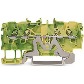   WAGO 2000-1407 4 vezetékes földelő sorkapocs1 mm2, zöld-sárga