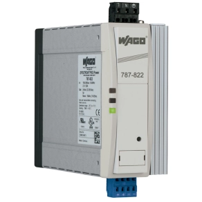 Wago 787-822 Pro kapcsolóüzemű tápegység, 1 fázisú, 24 V DC, 5 A, TopBoost és PowerBoost, DC OK kontaktus, 2,5 mm²