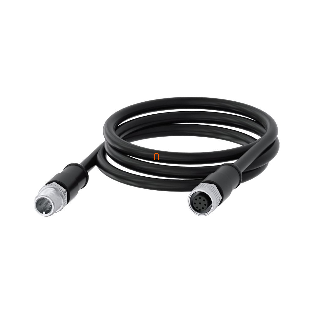 Siemens 3SX5601-3SV18 M12 8P anya - M12 8P apa csatlakozókábel, 1m