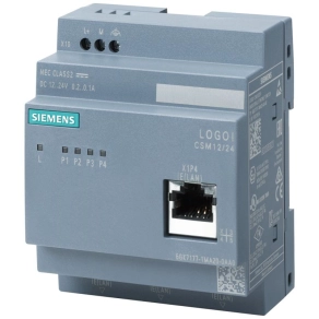   Siemens 6GK7177-1MA20-0AA0 CSM 12/24 kompakt switch modul, 10/100 Mbit/s, 4xRJ45, 12/24VDC táp, LOGO! ... 0BA7/... 0BA8-hoz