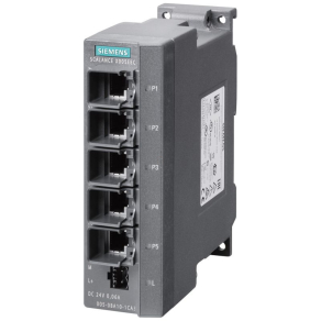   Siemens 6GK5005-0BA10-1CA3 SCALANCE X005EEC, Unmanaged IE switch, 5x 10/100 Mbit/s RJ45 ports, 40 °C ... +75 °C