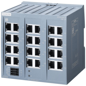   Siemens 6GK5124-0BA00-2AB2 SCALANCE XB124, nem menedzselt IE switch, 24x 10/100 Mbit/s RJ45, 24VAC/DC