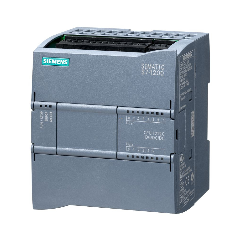 Siemens 6ES7212-1AE40-0XB0 CPU 1212C kompakt CPU, 24VDC tápf., 8 DI, 2 AI (0...10 VDC), 4 HS, 6 DO