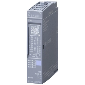   Siemens 6ES7134-6GF00-0AA1 ET200SP AI 8XI 2/4-wire Basic, BU type A0, A1, Color code CC01, 16 bit