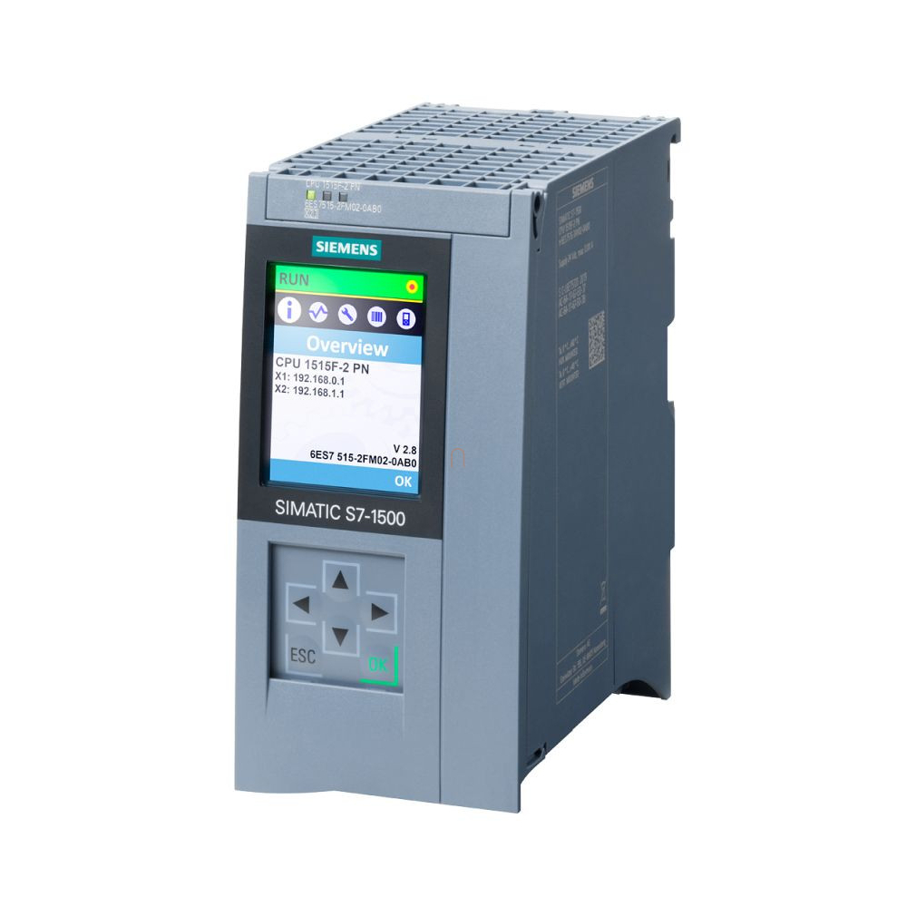 Siemens 6ES7515-2FM02-0AB0 CPU 1515F-2 PN 750 KB work / 3 MB data memory, PROFINET IRT, PROFINET RT – Készlet erejéig!!!