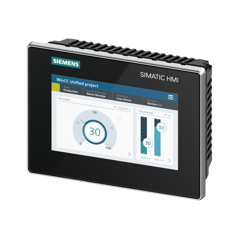 Siemens 6AV2128-3GB06-0AX1 MTP700 Unified Comfort, 7 col TFT (LCD), 800x480, touch, Profinet, USB, 12Mb