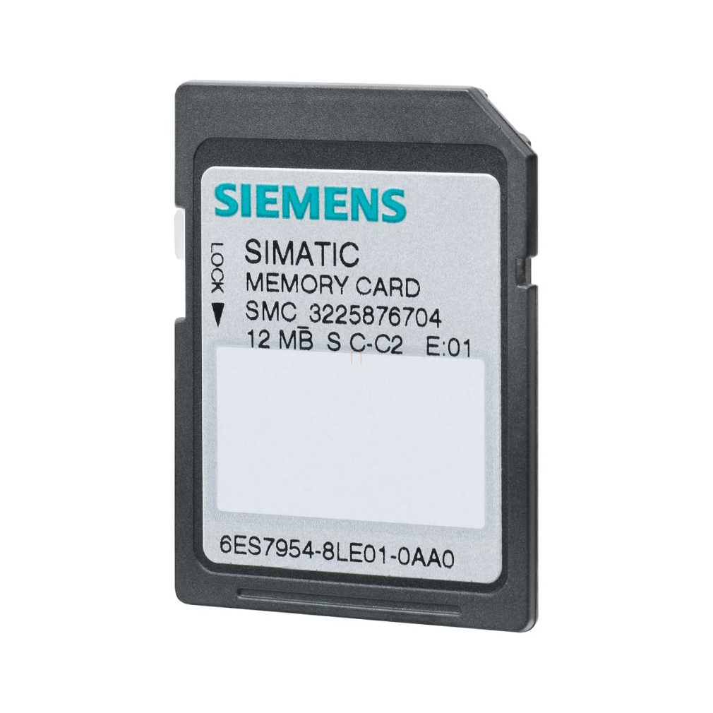 Siemens 6ES7954-8LC04-0AA0 memóriakártya, 4MB, S7-1X00 CPU/SINAMICS-hoz, 3,3 V FLASH