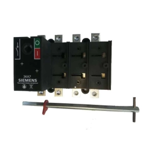   Siemens 3KA7116-4AA00 szakaszolókapcsoló 4P 125A, baloldali működtetés, lapos csatlakozó