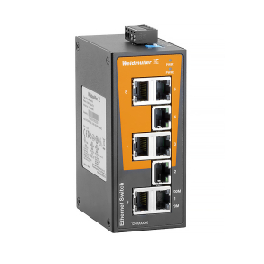   Ipari hálózati switch, nem konfigurálható, Portok száma:  8x 10/100Mbit/s RJ45, DIN sínre, Panelre