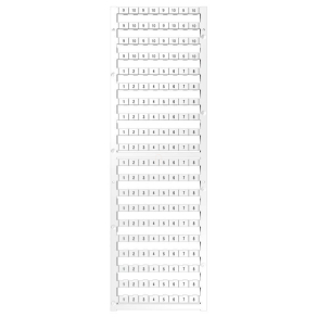   Sorkapocs jelölő szám   1-10 fehér DEK 5/8 PLUS FWZ 1-10 2747960000 Weidmüller