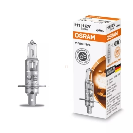   Osram Original Line 12V H1 halogén fényszóró izzó, H1, 12 V, 55 W, 3200 K, 1550 lumen, gyári minőség, hosszú élettartam, 64150 1 db / doboz