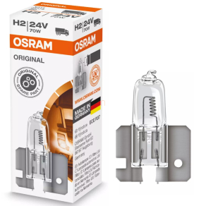   Osram Original Line H2 halogén fényszóró izzó, 24V-os teherautókhoz, OEM minőség, megbízható fényteljesítmény, 64175 1 db/doboz