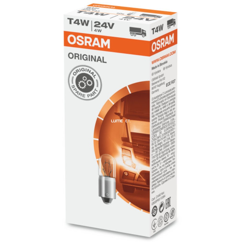 Osram Original Line 3930 T4W 24V jelzőizzó, 10db/csomag