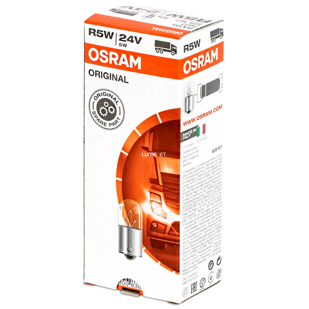 Osram Original Line 5627 R5W 24V jelzőizzó, 10db/csomag