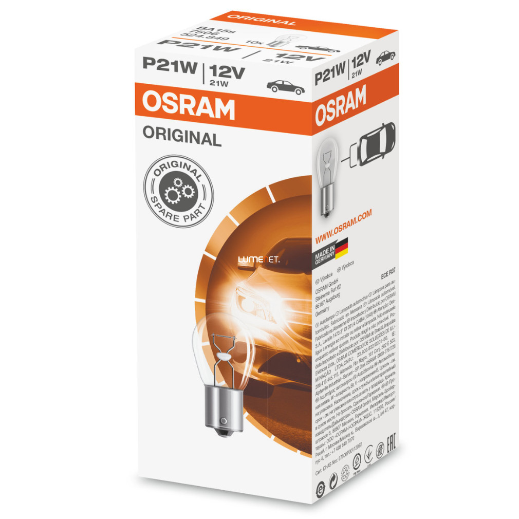 Osram Original Line 7511 P21W 24V jelzőizzó, 10db/csomag