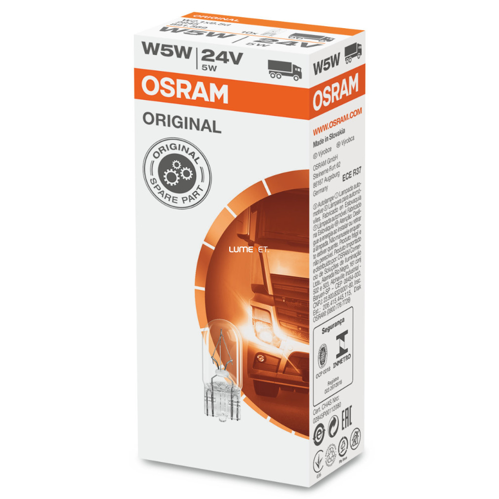 Osram Original Line 2845 W5W 24V műszerfal jelzőizzó, 10db/csomag