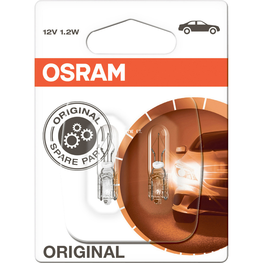 Osram Original 2721-02B 12V W2x4,6d műszerfal izzó 2db/bliszter