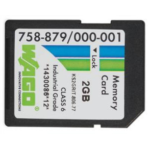   WAGO 758-879/000-001 Memóriakártya SD, SLC-NAND, 2 GByte, Hőmérséklet: -40-től 90 fok-ig